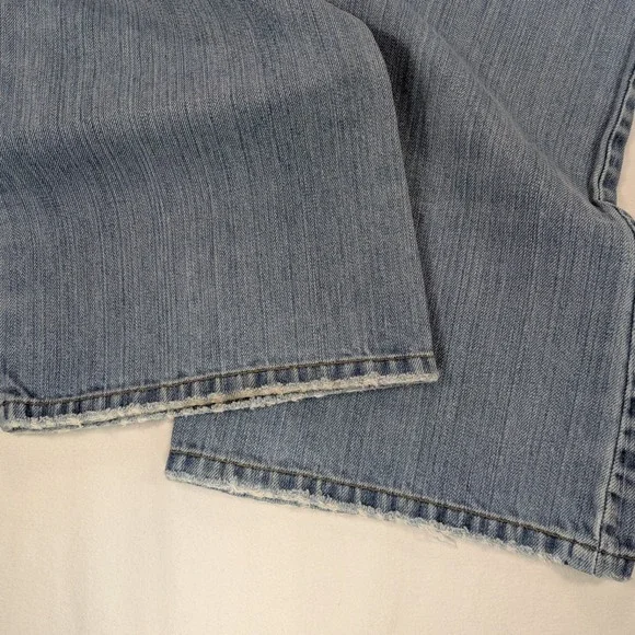 VTG American Eagle Hipster Skinny Flare Jeans Womens 8 Denim Low-Rise Preppy y2k - Picture 6 of 12